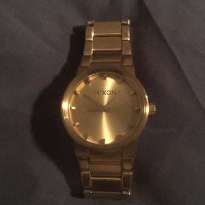 Nixon gold watch